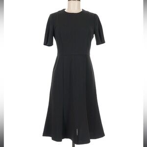 Donna Morgan Classic Black Structured Dress Sz 10 Flattering!